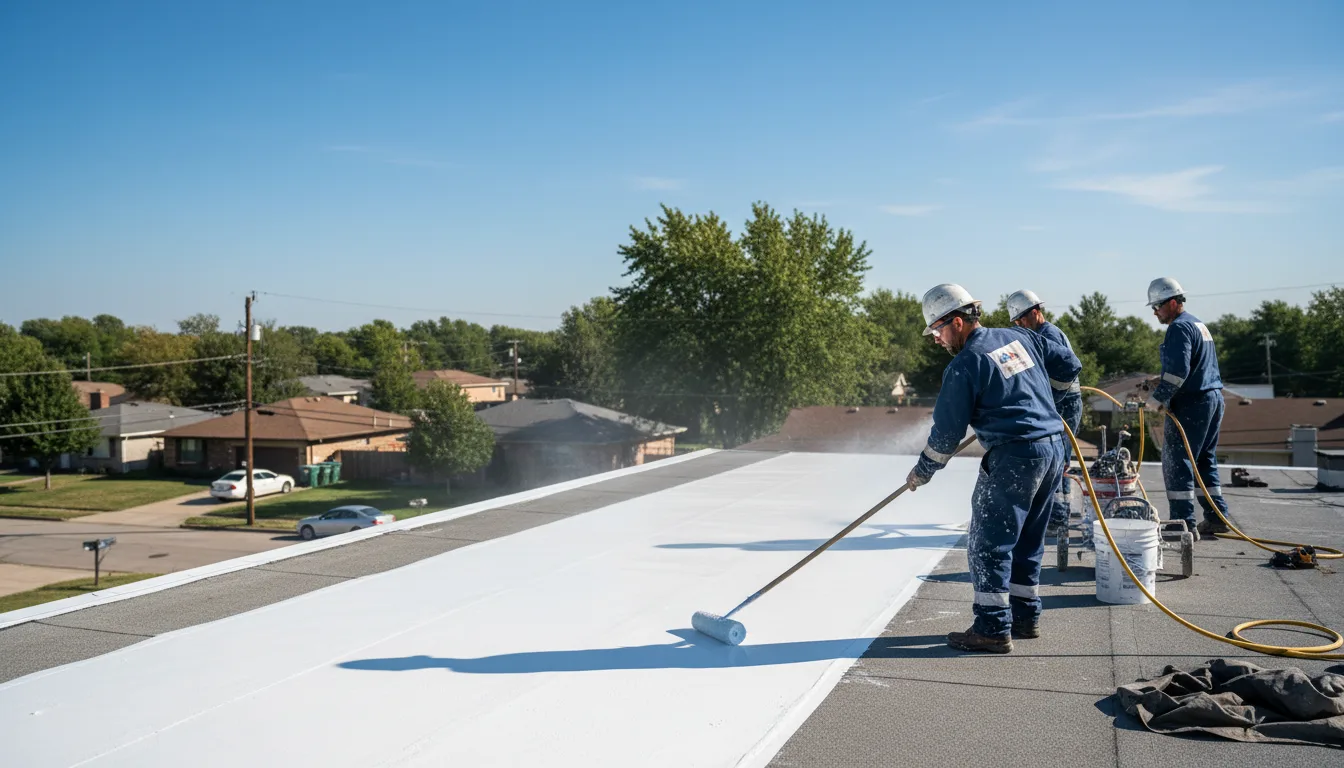 Commercial roof coating in Eastpointe, MI near me